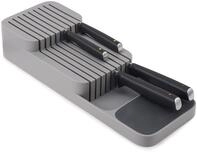 Joseph Joseph Drawer Store - Zweistufiger, horizontaler Messerblock - grau, 39,7 x
