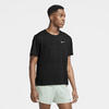 Nike Herren Dri-FIT Miler T-Shirt, Black/Reflective Silver, S