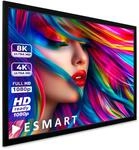 ESMART Professional MIRALE Rahmenleinwand Gesamtbr. 313 cm, Tuch: Grau