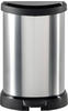 CURVER Deco Bin METALLIC'S 20 L, schwarz/silber metallic, 30,3 x 26,8 x 44,8 cm