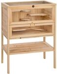 tectake 403246 Hamsterk&auml;fig aus Holz, Kleintierk&auml;fig mit Mehreren Etagen,