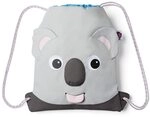 Affenzahn Koala Turnbeutel Textil/PFC-freies Polyester Grau 28.5 x 36.5 x 0.5 cm