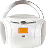 NEDIS - Boombox - 9 W - Bluetooth - CD-Player/UKW-Radio/USB/AUX - Griff - Extraleicht
