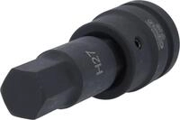 KS Tools 450.0495 1" Kraft-Bit-Stecknuss Innensechskant, lang, 27 mm
