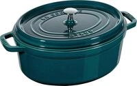 STAUB Cocotte, Gusseisen Br&auml;ter mit Deckel, 37 cm, 8 L, Oval, Alle Herdarten inkl