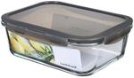 LocknLock OVEN GLASS Frischhaltedosen Glas mit Deckel | 2L | 25,1 x 18,9 x 8,8 cm 