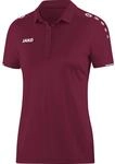 JAKO Damen Poloshirt Classico, Maroon, 42
