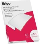 Ibico Selbstklebende Laminierfolien A4 250 Mikron (2 x 125 mic), 100 St&uuml;ck,