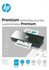 HP Premium Laminierfolien, DIN A4, 125 Micron, glänzend, transparent, zum