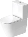 Duravit Stand-WC-Kombi, Tiefsp&uuml;ler D-Neo 37x65cm, 4,5 l, o. SPK, Rimless, wei&szlig;