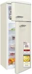 Exquisit Retro-K&uuml;hlschrank mit Gefrierfach, 206 L, 146,5 cm, Magnolienwei&szlig;