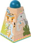 small foot W&uuml;rfelpuzzle-Turm Jungle aus Holz, Stapelturm, FSC 100%-Zertifiziert, ab