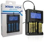XTAR PS Hunters VC4 Universal Akku Ladeger&auml;t mit LCD Display f&uuml;r Li-Ionen und...