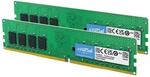 Crucial RAM 16GB (2x8GB) DDR4 3200MHz CL22 (2933MHz oder 2666MHz) Desktop