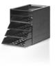 Durable Schubladenbox Idealbox Basic Blauer Engel 5 Fächer, 1 Stück, anthrazit,