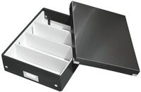 Leitz Click & Store Aufbewahrungsbox mit Deckel Mittel-Gro&szlig;, Box mit Trennw&auml;nden