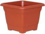 Geli Pflanzk&uuml;bel Nora Terracotta 40 cm quadratisch - Kunststoff