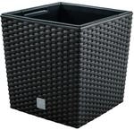 4 -Liter -Zeit Pot mit Eimer zu pflanzen in Anthrazitfarbe 17 x 17 x 17 cm.
