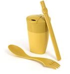 Light My Fire Camping Mess Kit &ndash; 3 St&uuml;ck &ndash; wiederverwendbarer Strohhalm,