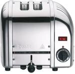 Dualit VARIO Premium Toaster 2 Scheiben Poliert, handgefertigter Toaster Retro aus