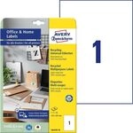 AVERY Zweckform LR3478-10 Recycling Etiketten (10 Adressaufkleber, 210x297mm auf A4,