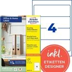 AVERY Zweckform LR4761-10 Recycling Ordnerr&uuml;cken Etiketten (40 R&uuml;ckenschilder,