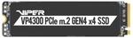 Patriot Viper VP4300, 1TB PCIe Gen4 x4 NVMe M.2 SSD, bis zu 7400MB/s sequenzielle