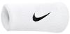Nike Unisex Swoosh Doublewide Armband, Weiß / Schwarz, 1size EU