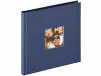 walther design Fotoalbum blau 18 x 18 cm mit Cover-Ausstanzung, Fun FA-199-L