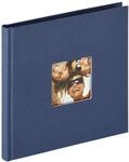 walther design Fotoalbum blau 18 x 18 cm mit Cover-Ausstanzung, Fun FA-199-L