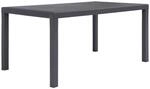 vidaXL Gartentisch Braun 150x90x72 cm Kunststoff Rattan-Optik