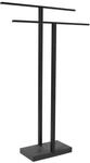 blomus Handtuchst&auml;nder MENOTO | H&ouml;he 86 cm | Stahl & PolyStone | Farbe Black