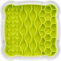 TRIXIE Lick'n'Snack Schleckplatte aus TPR &ndash; 20 x 20 cm f&uuml;r Hunde | Slow-Feeder