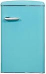 Exquisit Retrok&uuml;hlschrank RKS120-V-H-160F 122 L, taubenblau | Freistehender