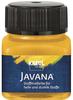 KREUL 90967 - Javana Stoffmalfarbe für helle und dunkle Stoffe, 20 ml Glas goldgelb,