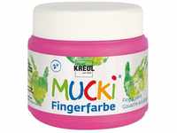 KREUL 23127 - Mucki leuchtkräftige Neon - Fingerfarbe, 150 ml in Quietsch...