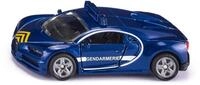 siku 1541, Bugatti Chiron Polizeiauto, Blau, Metall/Kunststoff, Bereifung aus Gummi,