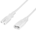LogiLink CP132 Stromkabel Verl?ngerung, 2m wei?