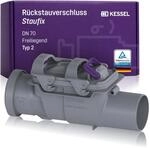 KESSEL Staufix DN 70 Typ 2 R&uuml;ckstauverschluss, mechanisch, 73070 | Kompakte