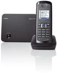 Gigaset E490 Dect-Schnurlostelefon, wasser und staubgesch&uuml;tzt (IP 54), schwarz/grau