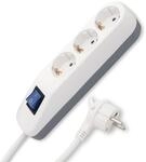 REV Ice Steckdosenleiste, 3-Fach Steckdose, Mehrfachsteckdose 3fach, 1,4m, max.