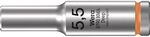 Wera Steckschl&uuml;sseleinsatz 1/4", Leuchtorange, 5.5 mm
