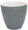 Greengate - Tasse, Latte cup - Alice - Porzellan - stone grey - 300 ml