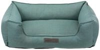 TRIXIE Hundebett Talis, aus edlem Webstoff &ndash; 60 x 50 cm, Mint | Elegantes Liegebett