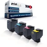 4X Print-Klex Laser Tonerkartuschen kompatibel f&uuml;r Lexmark CX 421 adn CX 522 ade CX