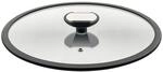 Berndes Balance Glasdeckel mit Silikonring, Spezialglas, Transparent/Schwarz, &Oslash; 28