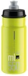 ELITE JET Gelb Fluo Schwarz Logo 550 ml &ndash; Ultraleichte Fahrrad-Trinkflasche f&uuml;r