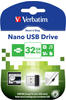 Verbatim 98130 Store 'N' STAY NANO USB Drive, Schwarz, 32 gb