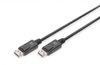 DIGITUS DisplayPort-Kabel - UHD 4K/60Hz - 2m - mit Verriegelung - HBR 2 - Kompatibel