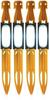 UCO Unisex-Erwachsene Zelthering Mit Led, 4 Stück, gelb, Pack of 4